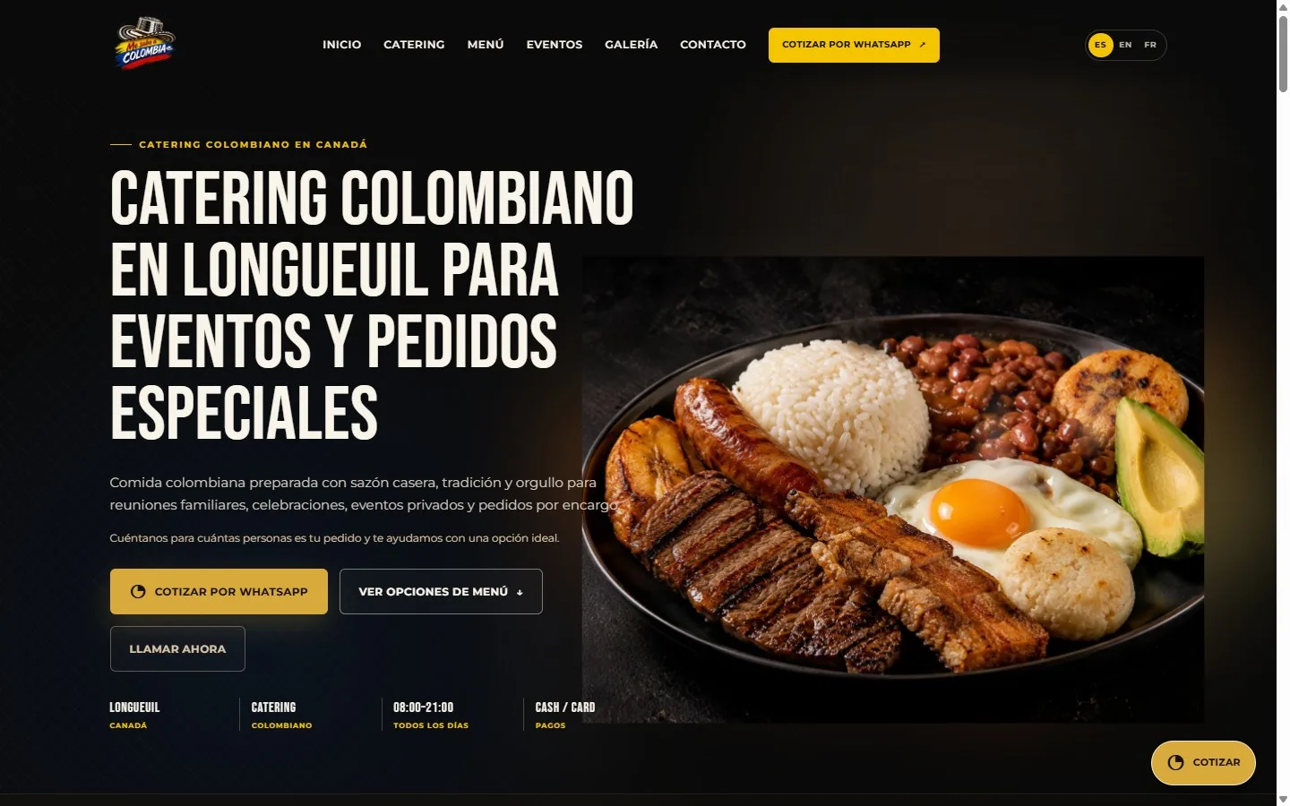 Me sabe a Colombia website
