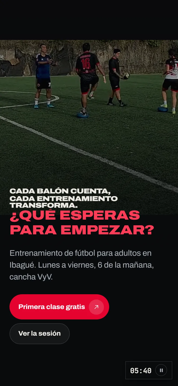 Portada móvil de Soccer Fit