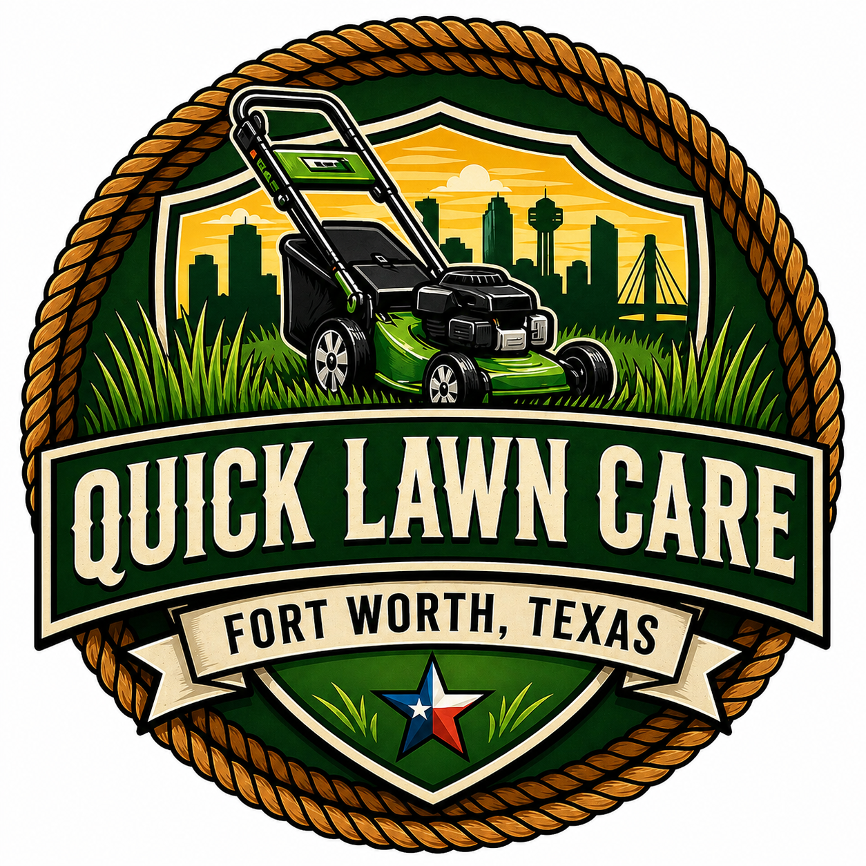 Quick Lawn Care FW logo